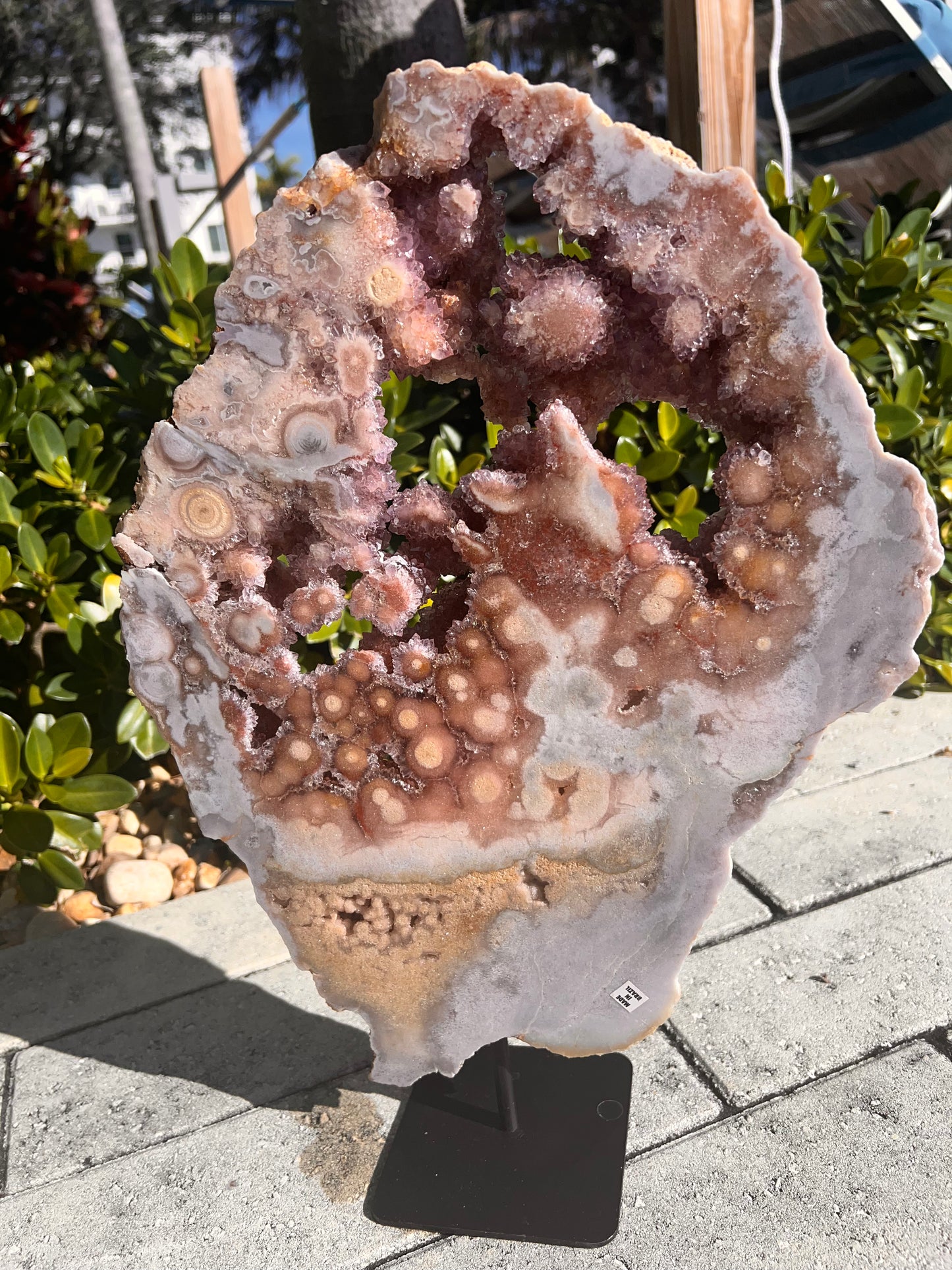 Pink Amethyst With Stand